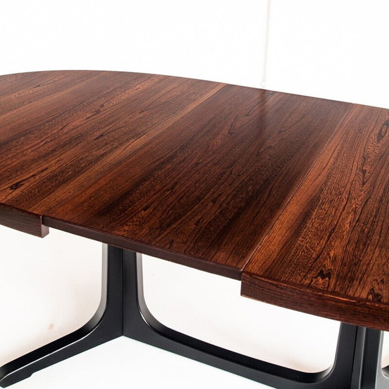 Image 1 of Table vintage en chêne et bois d'orme avec rallonge, France 1970