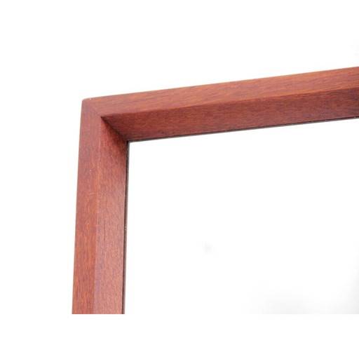 Miroir mural vintage scandinave en teck