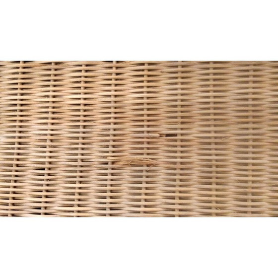Image 1 of Porte-manteau vintage en rotin, 1950