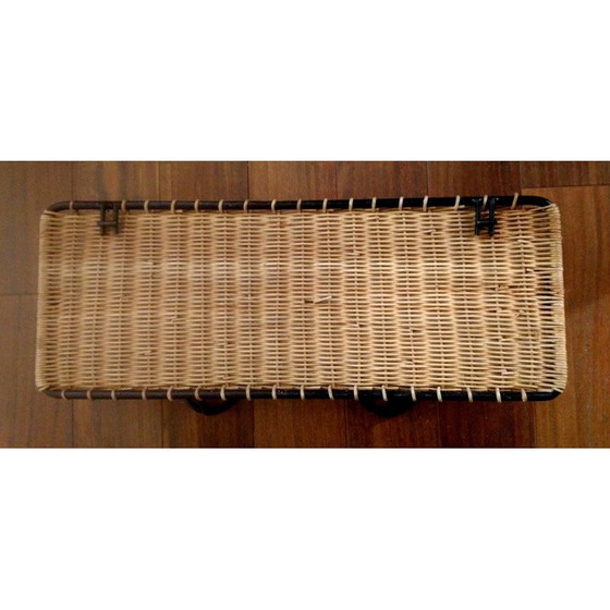 Image 1 of Porte-manteau vintage en rotin, 1950