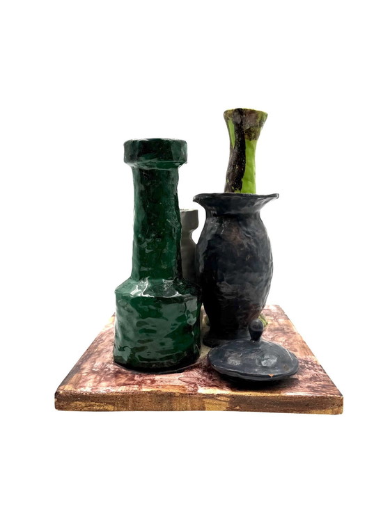 Image 1 of Arnaldo Miniati, Morandi Allegory Sculpture, Ed. 8/50, Italie 1971