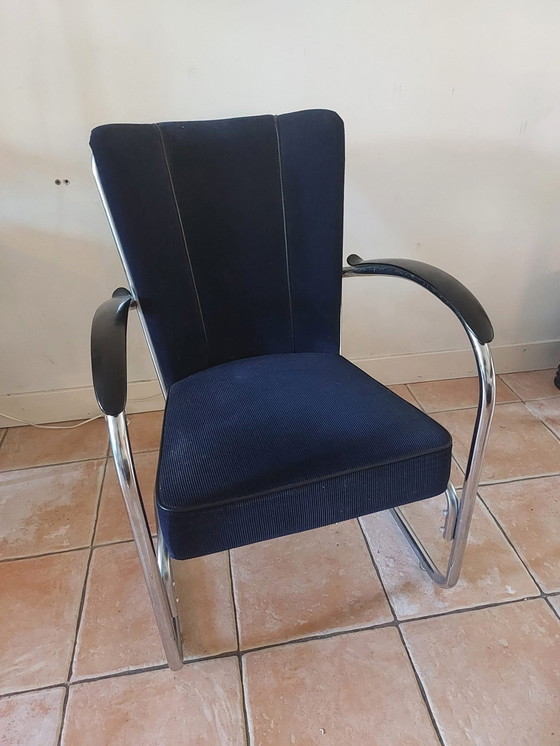 Image 1 of Gebr van der Stroom Gispen Classics Modèle Gispen 412 fauteuil