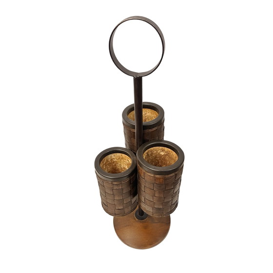 Image 1 of Porte-bouteilles, porte-fleurs, porte-bouteilles moderniste, Danemark 1970S.