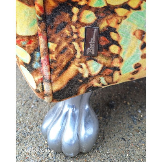 Image 1 of Paire de fauteuils vintage en velours multicolore pour Bretz, Allemagne 1990
