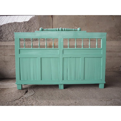 Banc vintage en bois, années 1920