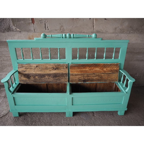 Image 1 of Banc vintage en bois, années 1920
