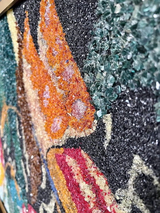 Image 1 of Tableau Lampe Lumineux Américaine Année 70