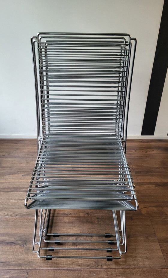 Image 1 of Set Of 4 Wire Chair dans le style de Till Behrens des années 1980