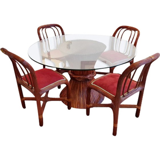 Image 1 of Ensemble de salle à manger vintage Maugrion par Roche Bobois, 1980