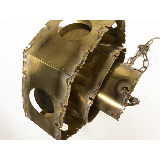 Image 1 of Suspension vintage en laiton par Svend Aage Holm Sørensen pour Thea Metal, Danemark 1960