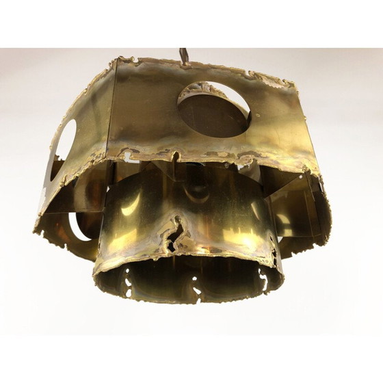 Image 1 of Suspension vintage en laiton par Svend Aage Holm Sørensen pour Thea Metal, Danemark 1960