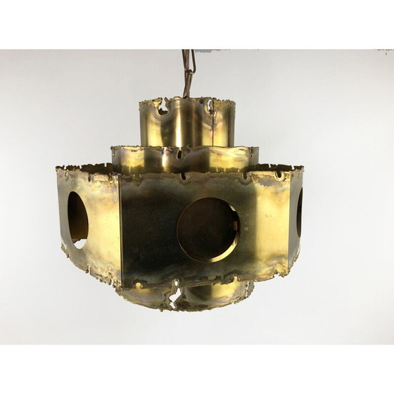 Image 1 of Suspension vintage en laiton par Svend Aage Holm Sørensen pour Thea Metal, Danemark 1960