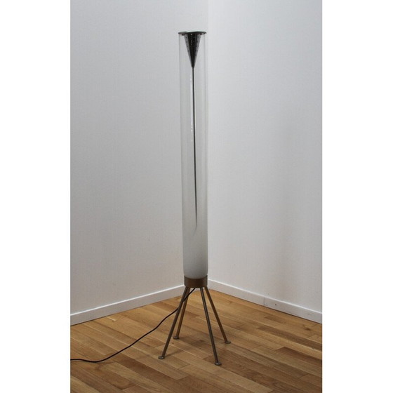 Image 1 of Lampadaire vintage Arianna en métal chromé et verre pour Studio Italia