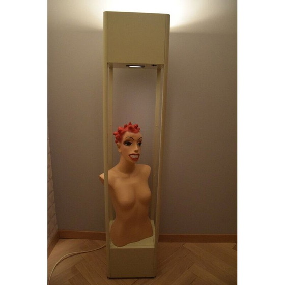 Image 1 of Lampadaire avec présentoir vintage, 1970