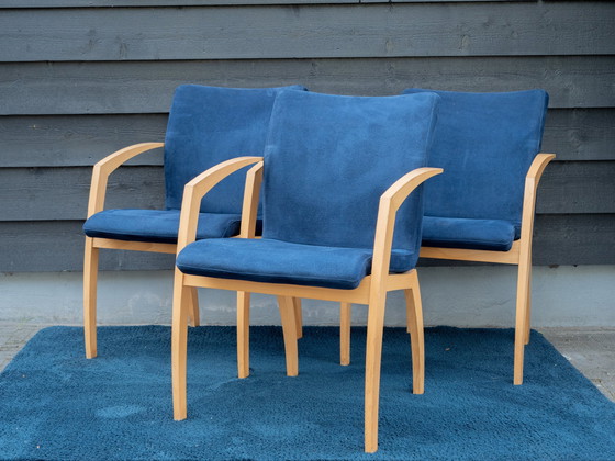 Image 1 of 3x Leolux Camarilla Chair Blue