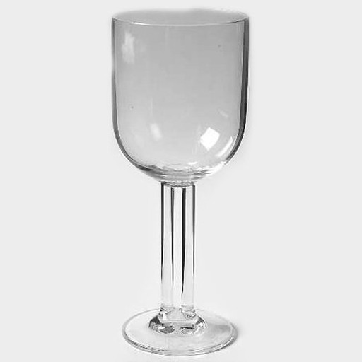 2 verres à eau Rosenthal X Mario Bellini - Design de la coupole en cristal