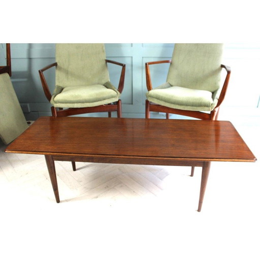 Table basse en bois de rose du milieu du siècle par Robert Heritage pour Archie Shine