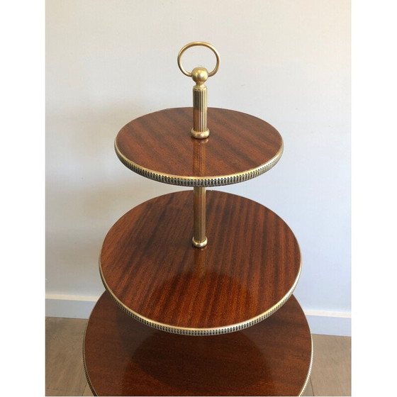 Image 1 of Table vintage à trois plateaux, France 1940