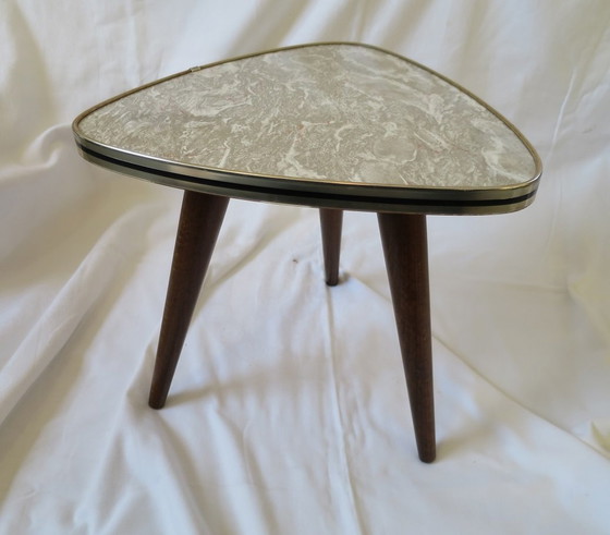 Image 1 of Table haricot Table d'appoint Table fleurie Tripode 3 pieds