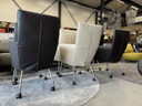 Label Vandenberg Donna Rock Chaises de salle à manger sur roulettes