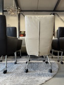Label Vandenberg Donna Rock Chaises de salle à manger sur roulettes