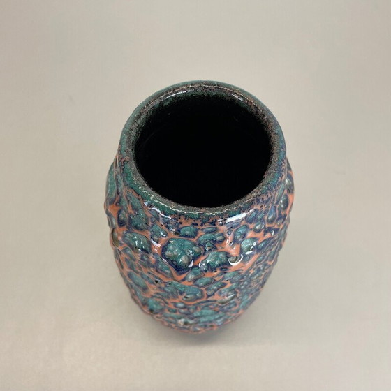 Image 1 of Vase vintage en lave grasse multicolore par Scheurich, Allemagne 1970