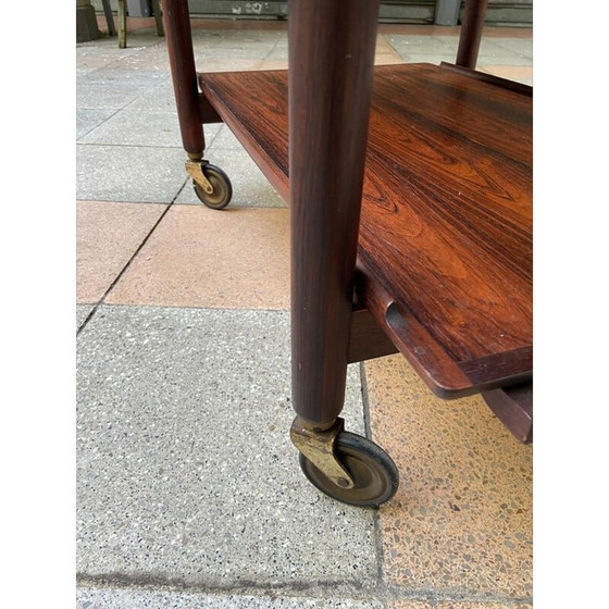 Image 1 of Chariot vintage en acajou fratelli riguetti, 1960