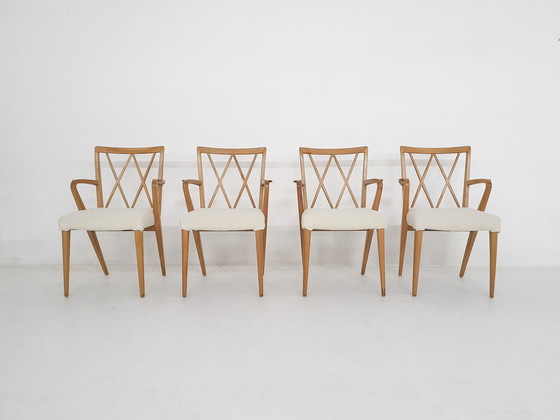 Image 1 of Ensemble de quatre chaises de salle à manger "Poly- Z" par A. A Patijn, Pays-Bas, années 1950