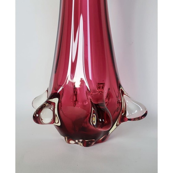 Image 1 of Vase Chambord vintage en verre de Murano par Fratelli Toso