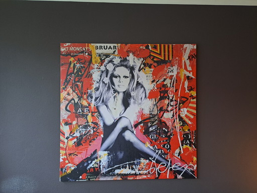 Toile Pop Art Brigitte Bardot