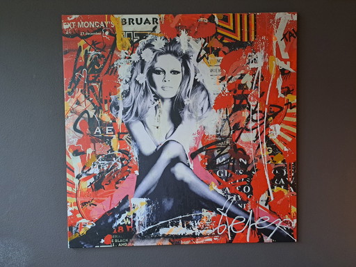 Toile Pop Art Brigitte Bardot