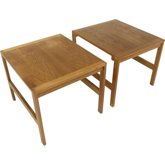Image 1 of Paire de tables de nuit vintage par Ole Gerlev Knudsen et Torben Lind pour France et Søn, Danemark 1960