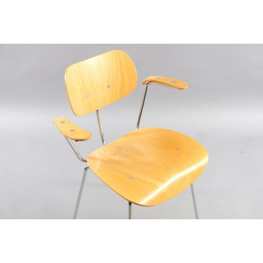 Fauteuil vintage SE68 en hêtre par Egon Eiermann pour Wilde Spieth, Allemagne 1959