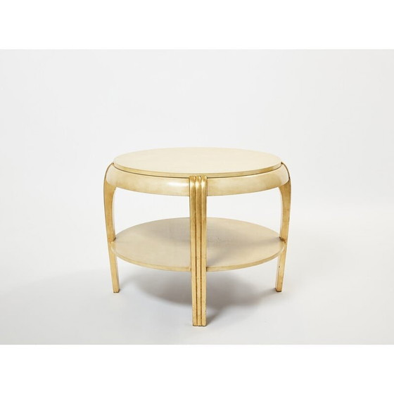 Image 1 of Table d'appoint vintage en parchemin, 1930