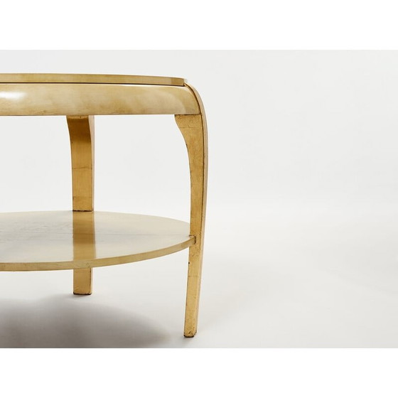 Image 1 of Table d'appoint vintage en parchemin, 1930