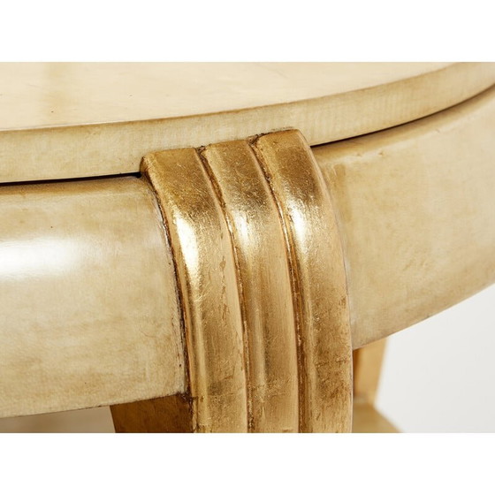 Image 1 of Table d'appoint vintage en parchemin, 1930