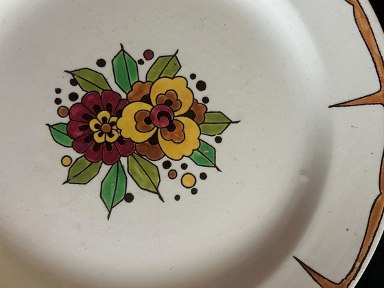 Image 1 of Ensemble De Plats Art Déco Boch Fréres La Louviére 