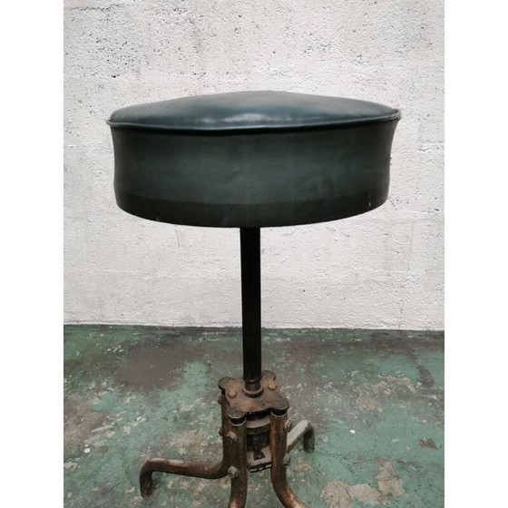 Image 1 of Tabouret industriel vintage Flambo métal