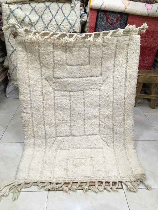 Tapis Boujaad Berbère Marocain 150 Cm X 112 Cm