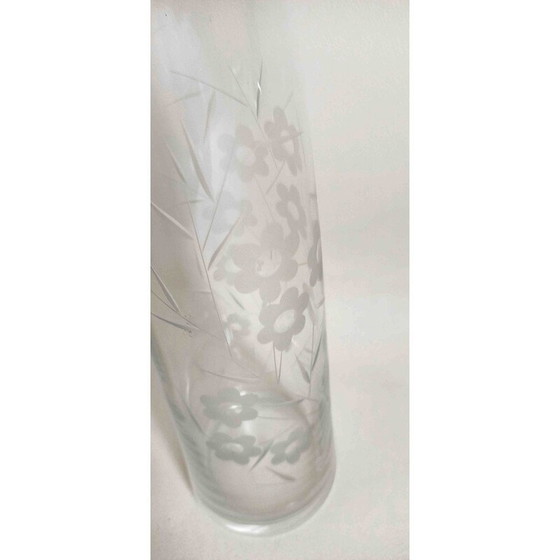 Image 1 of Pichet vintage en cristal ciselé, 1950