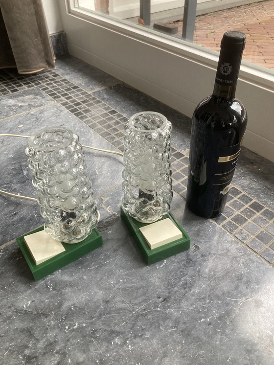 Image 1 of 2X lampes vintage massives (1970)