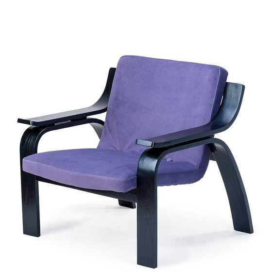 Image 1 of Fauteuils italiens Woodline 722 par Marco Zanuso pour Arflex, années 1960, ensemble de 2 fauteuils