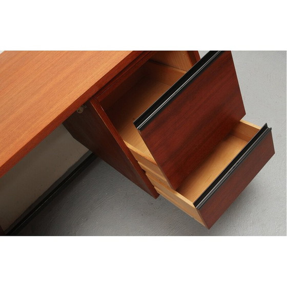 Image 1 of Bureau vintage en teck et métal, années 1960