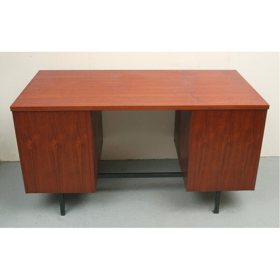 Image 1 of Bureau vintage en teck et métal, années 1960