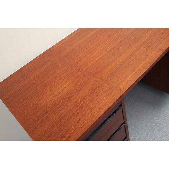 Image 1 of Bureau vintage en teck et métal, années 1960