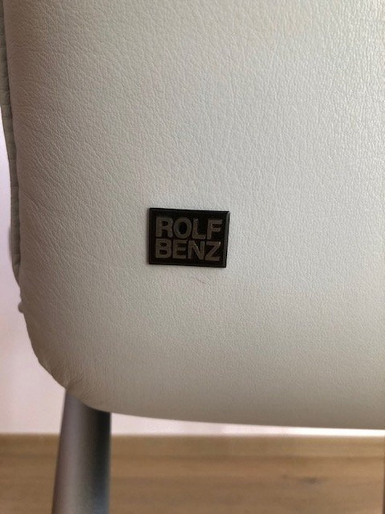 Image 1 of 2 X chaises Rolf Benz, série 7000, cuir