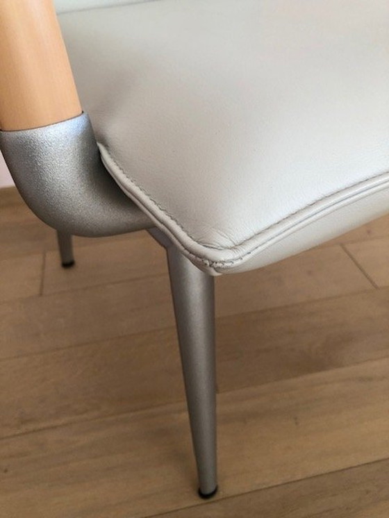 Image 1 of 2 X chaises Rolf Benz, série 7000, cuir