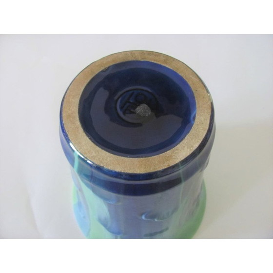 Image 1 of Vase vintage Art déco tchécoslovaque par Keramo Horní Bříza