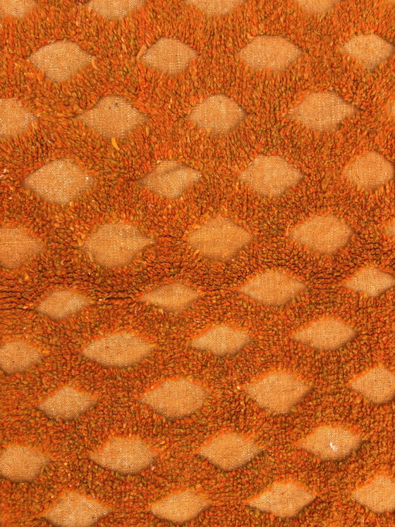 Image 1 of Tapis Berbère Orange Marocain Beni Ourain 200X300 Cm