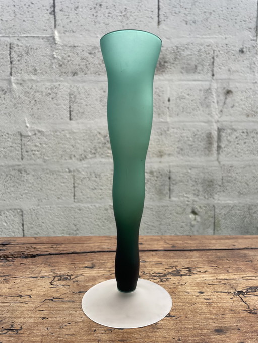 Vase Moderniste Suédois En Verre Boda Nova